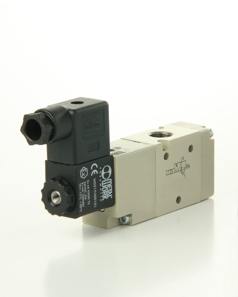 5/2- Wege- Ventil, elektrisch, monostabil,1/4", (o