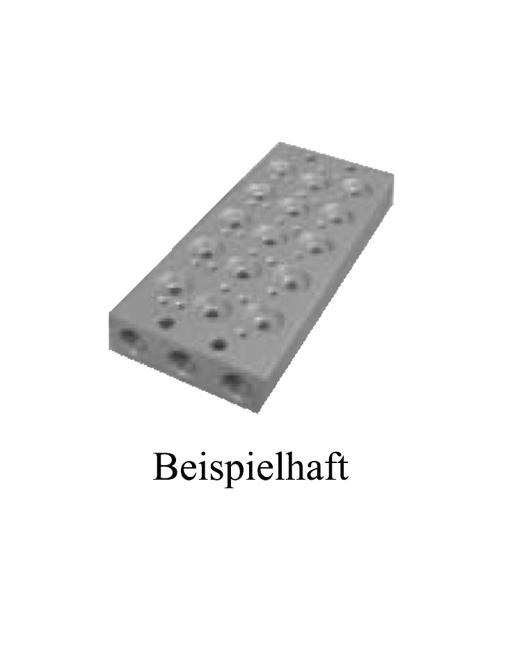 Grundplatte 4-fach, 1/8"