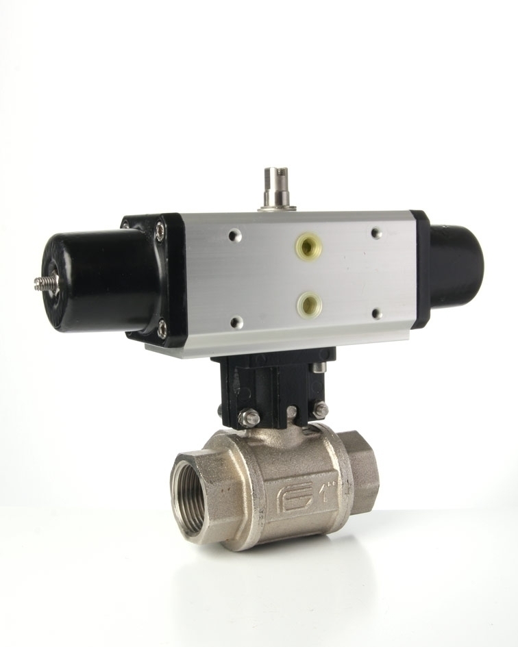 Muffen-Kugelhahn 2" IG, ISO 5211 voller Durchg