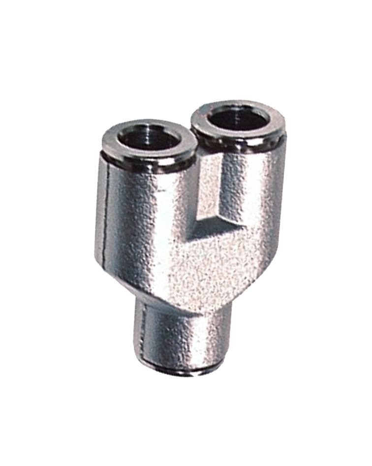 Y-Steckanschluß 6 mm Ms-vernickelt
