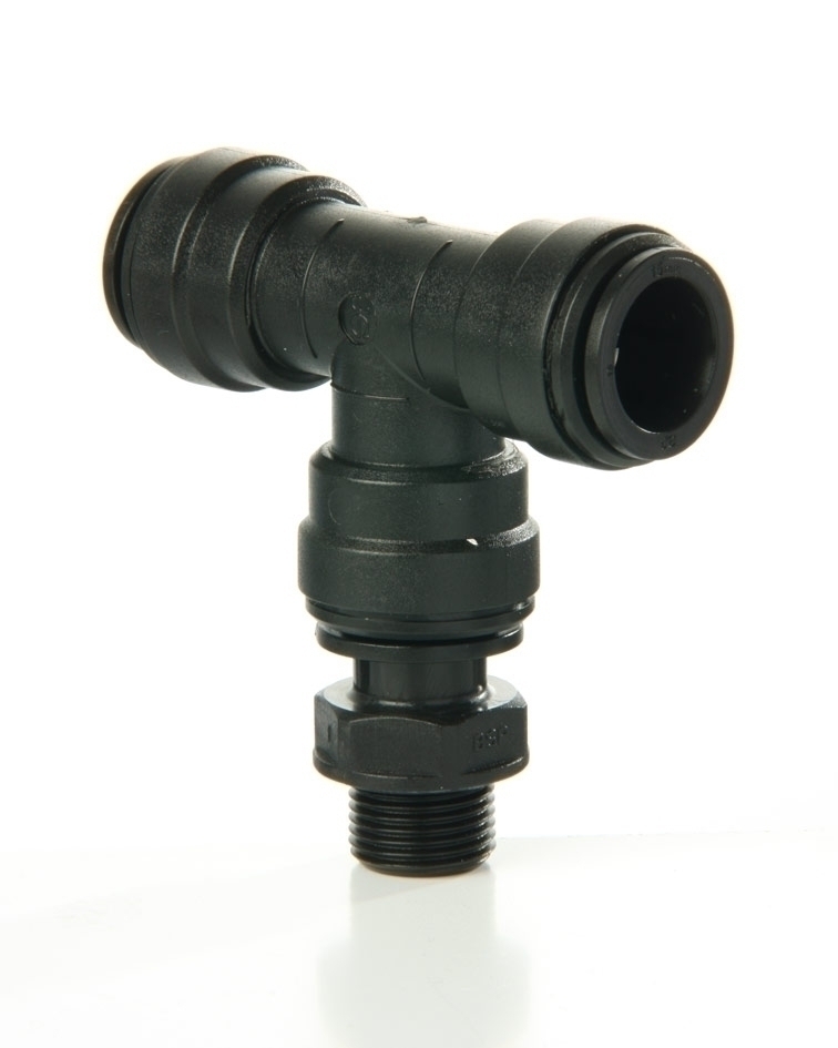 Steck-T-Einschraubanschluß G1/2" BSP zyl.-15mm
