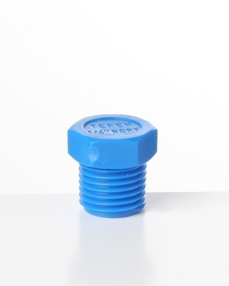 Verschluss Schraube 3/4" blau