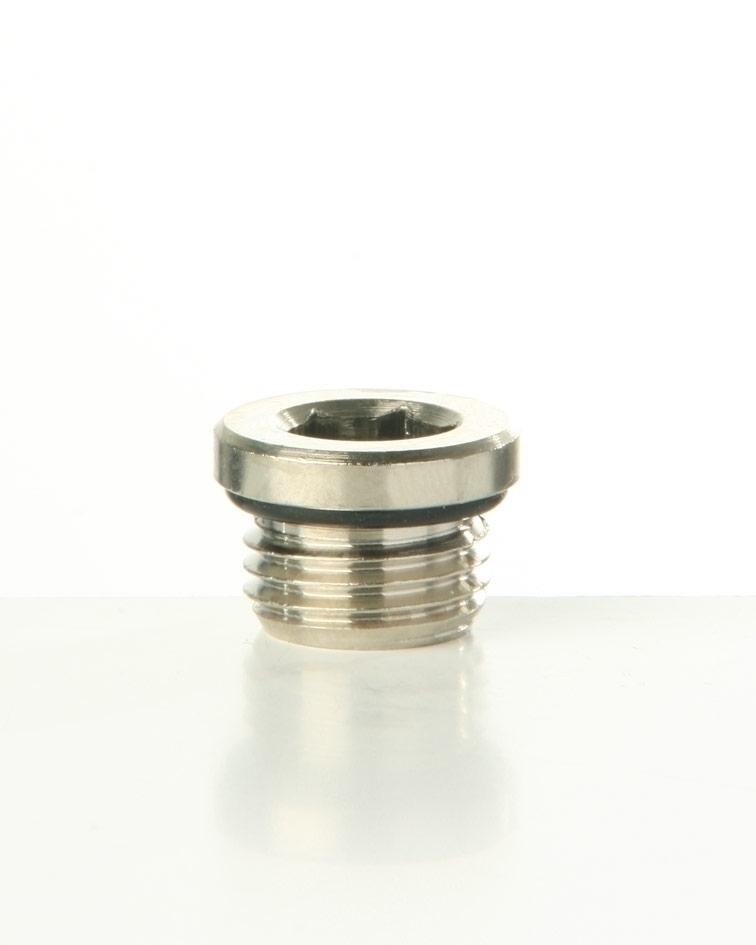 Verschlussstopfen 3/8" zyl., Innensechskant mit Bu