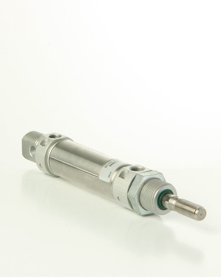 Edelstahl-Zylinder nach ISO 6432 Hub 40 mm
