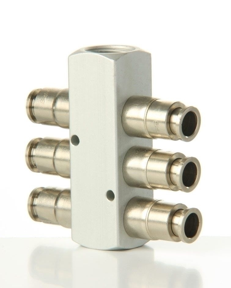 60 6-Wege-Verteiler-Block