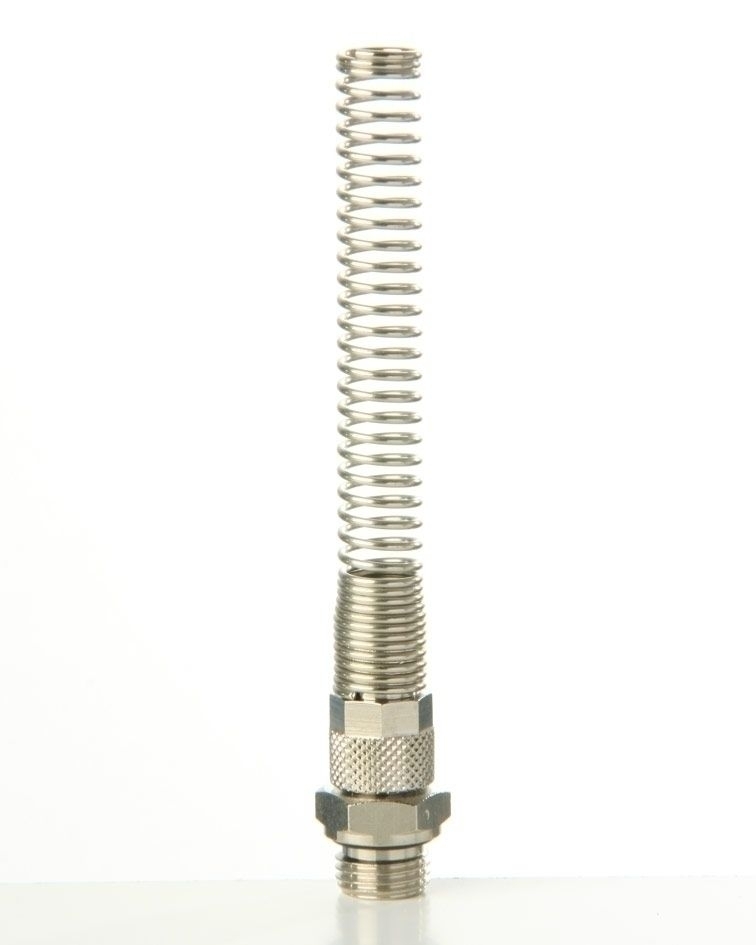 1028 Schnellverschraubung mit Knickschutzfeder,Gewinde zylindrisch mit O-Ring