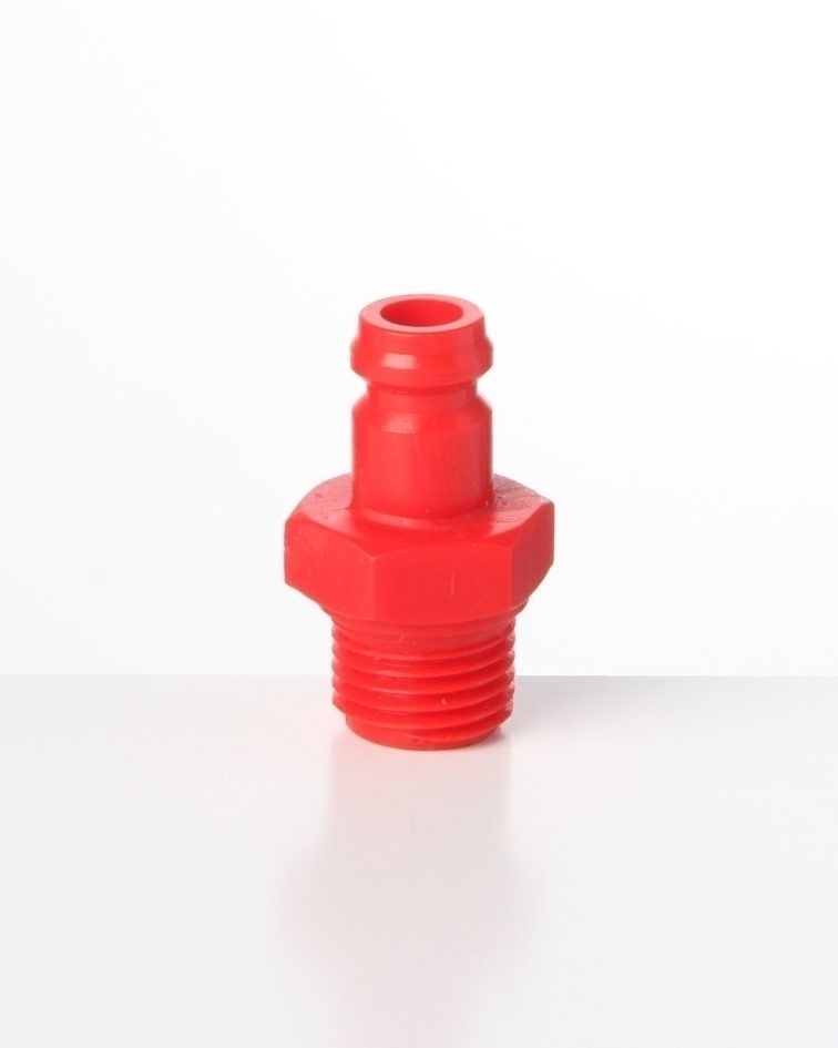 86 Stecker mit Außengewinde, Kunststoff zylindrisches Gewinde