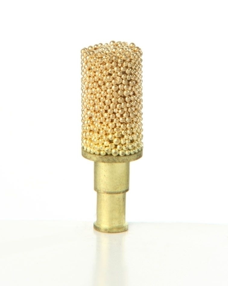 20 Schalldämpfer aus Sinterbronze,zylindrisch mit Tülle