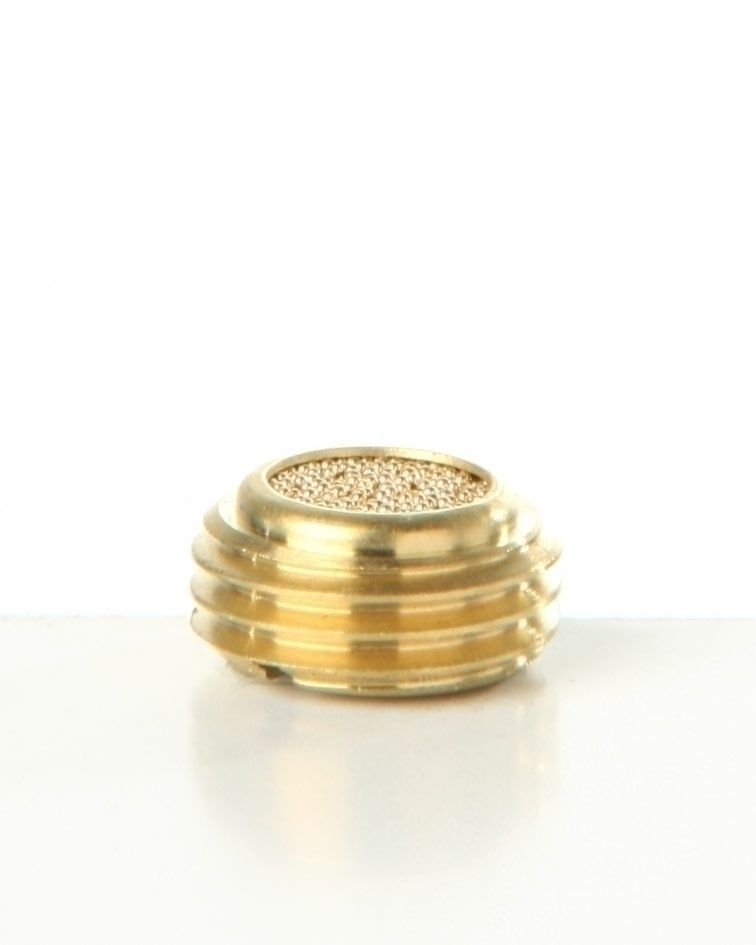 24 Einschraub- Schalldämpfer aus Sinterbronze,flach, versenkbar, zylindrisches Gewinde